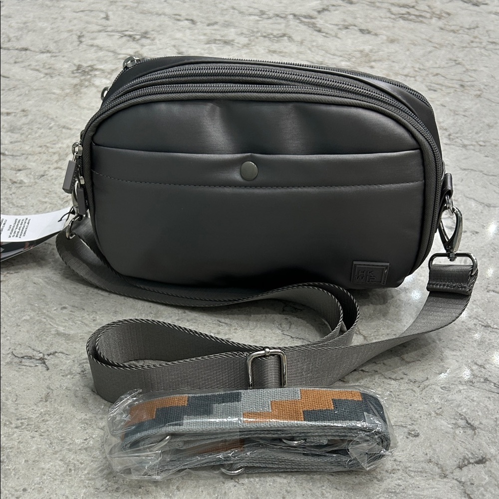IHKWIP (EQUIP) Gray Crossbody Convertible Bag